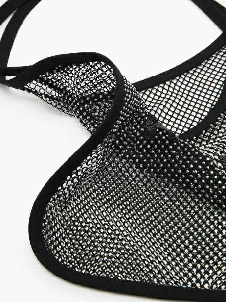 Sonia Rykiel Rhinestoned Mesh Shoulder Bag