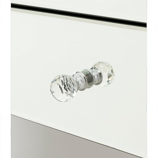 Mirrored chest 4 drawers furniture