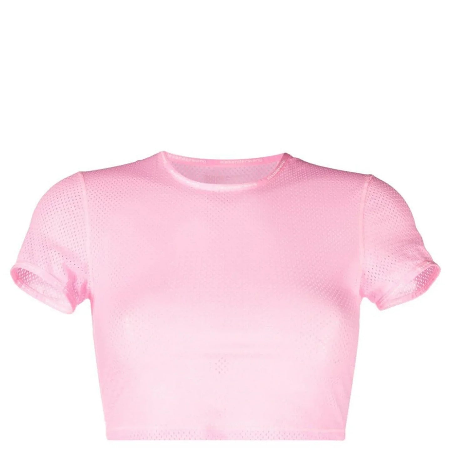 ALEXANDER WANG cropped short sleeve pink