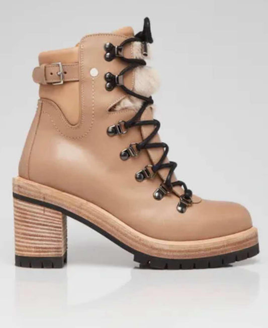 Hermès Promenade leather combat boots