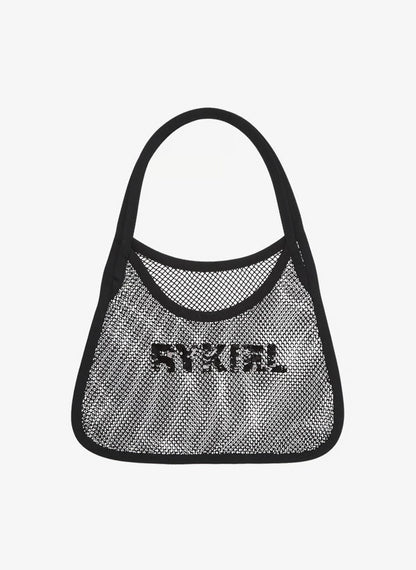 Sonia Rykiel Rhinestoned Mesh Shoulder Bag