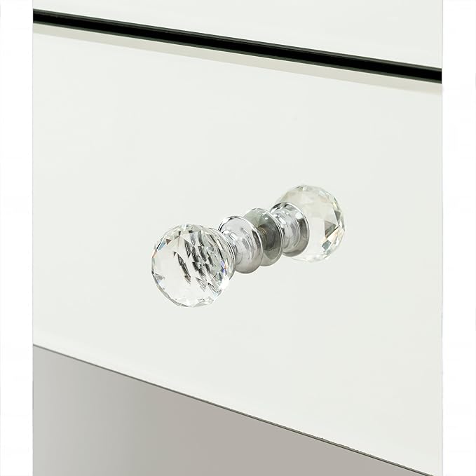 Mirrored chest 4 drawers furniture