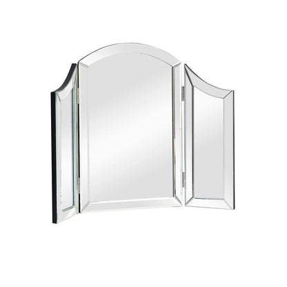 Mirrored dressing table triple mirror