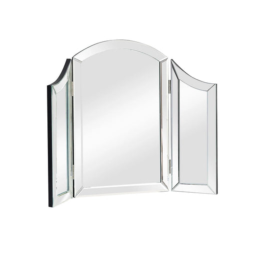 Mirrored dressing table triple mirror
